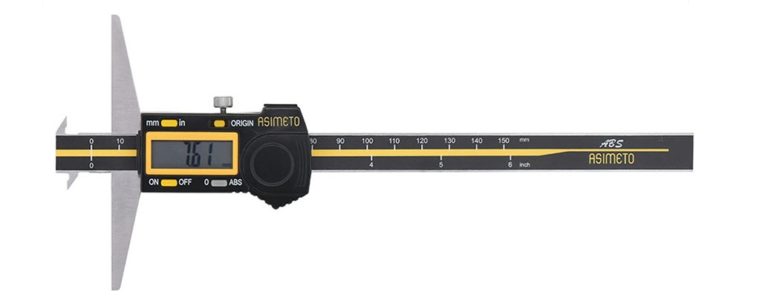 Jauge de profondeur digitale IP65 ABSOLUTE à talon double - Série 323