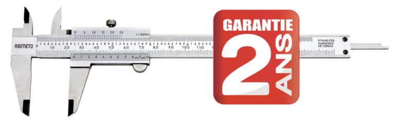 Pied à coulisse à vernier, à double graduation - Série 341