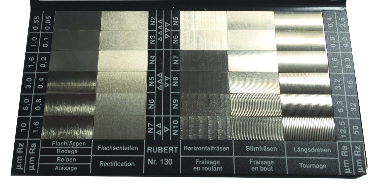 Surface Condition Standard Set Ref. 130 For Verification By Visual-Touch Comparison. According to ISO 2632 and ISO R468 - Image 2