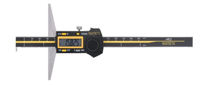 Jauge de profondeur digitale IP65 ABSOLUTE à talon simple - Série 322