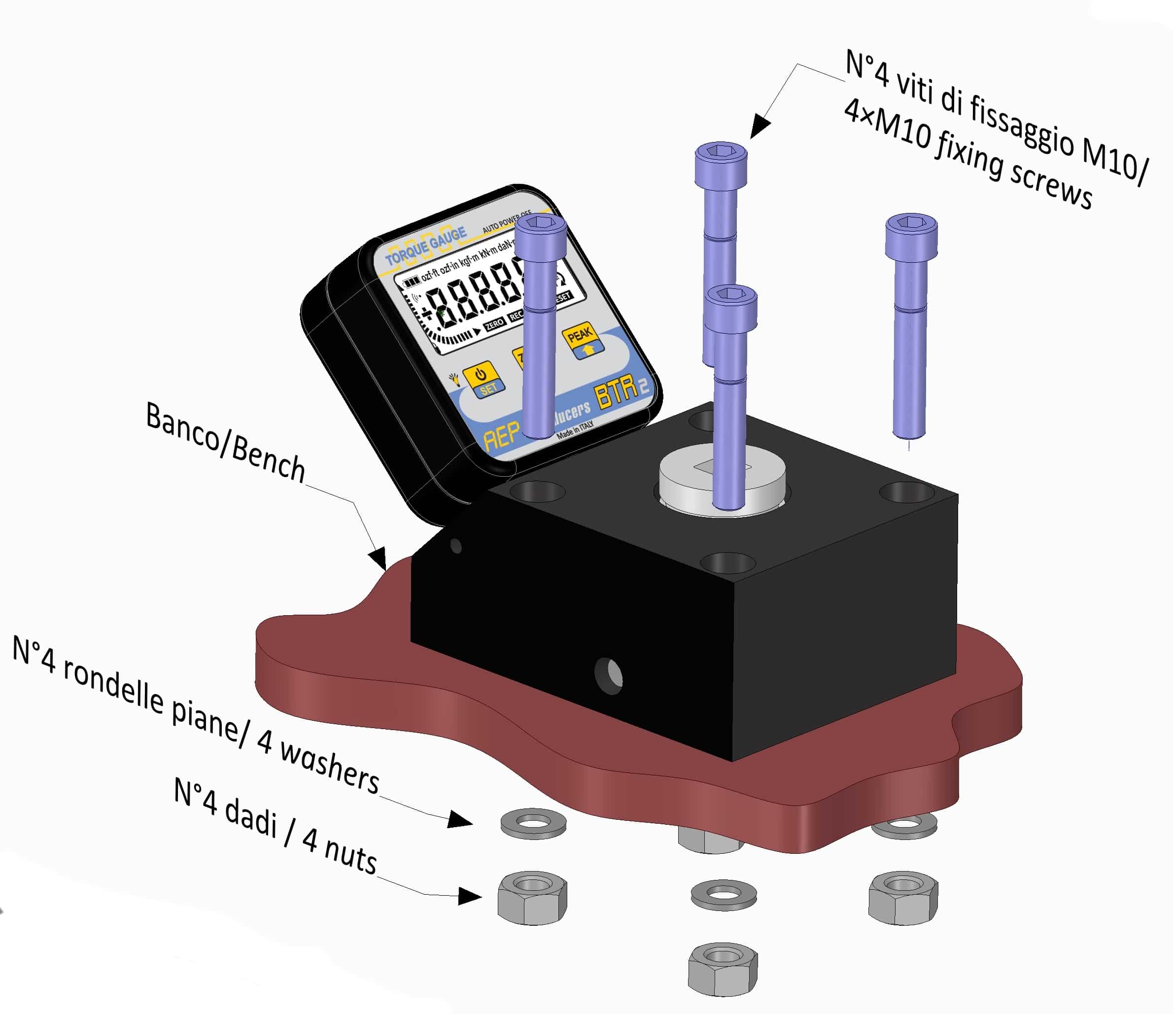 Couplemètre numérique de table BTR2 horizontal - SOMECO