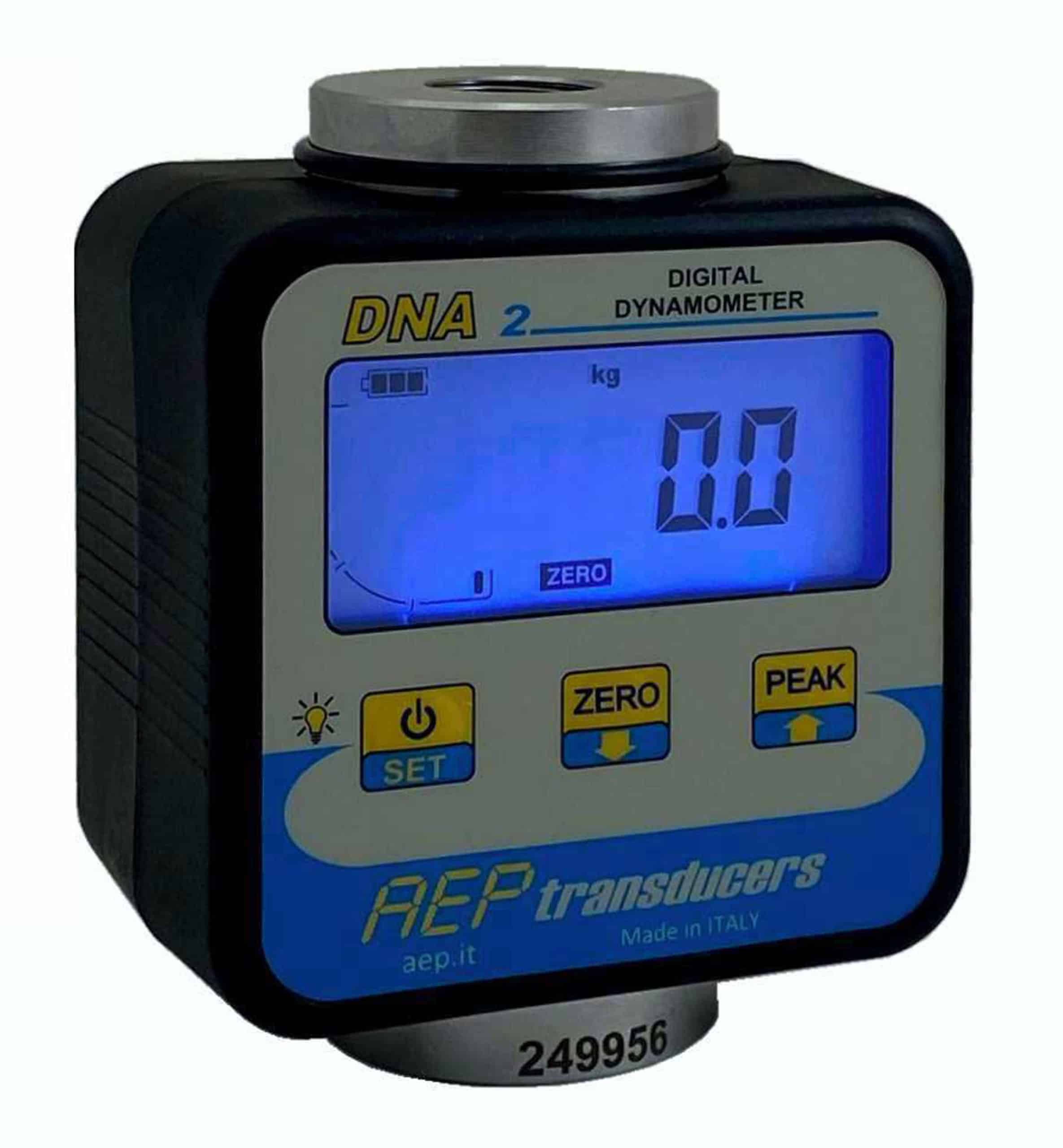 Dynamomètre à écran digital intégré, cellule de force, pour mesures de traction et compression DNA2 - SOMECO